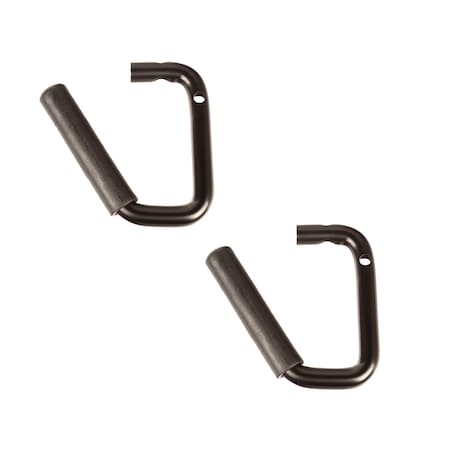 Rugged Ridge STEEL GRAB HANDLES, FRONT PAIR, BLK; 07-18 JK/JKU 13505.41